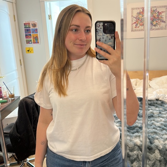 & Other Stories White Tee Sz 8 - Picture 4 of 4